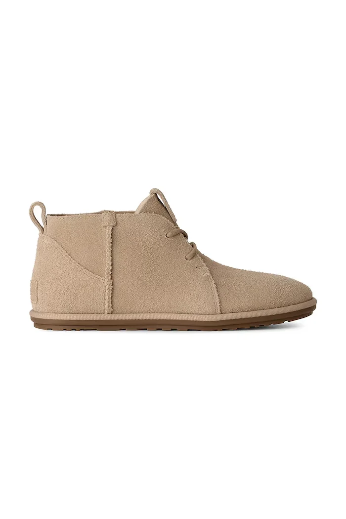 UGG половинки обувки дамски от кожа W Classic Deconstructed Lace-Up бежови 1179833.SAN
