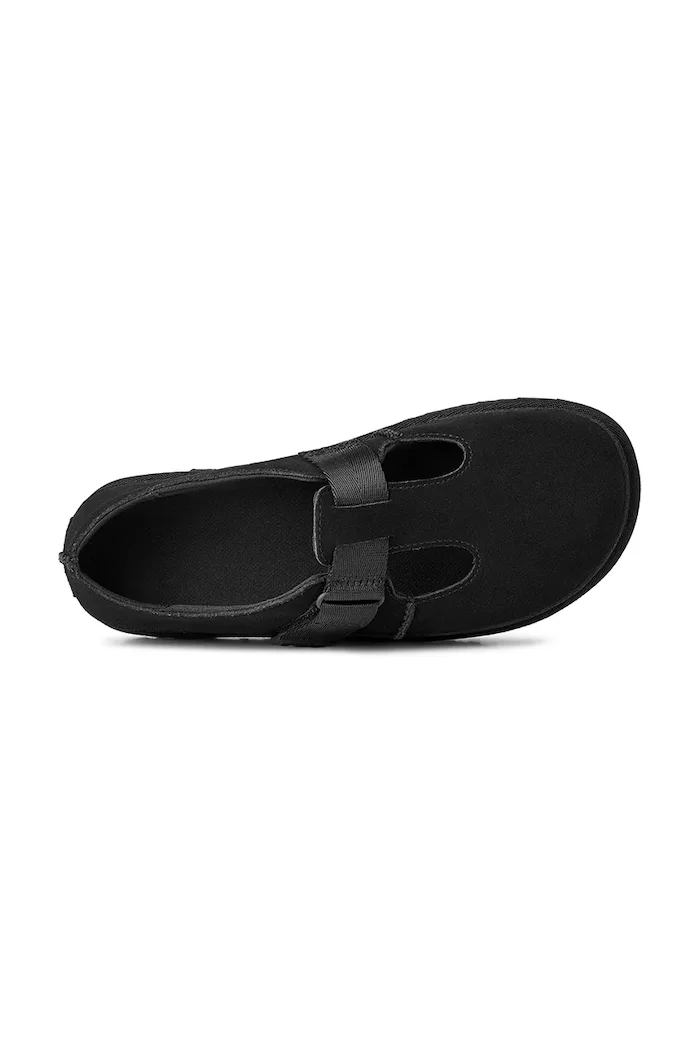 UGG Половинки обувки от велур Goldenstar Mary Jane в черно с платформа 1171506.BLK