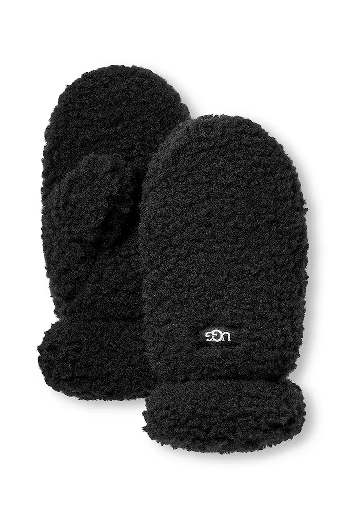UGG ръкавици без пръсти за деца FLUFF MITTEN черни 101501