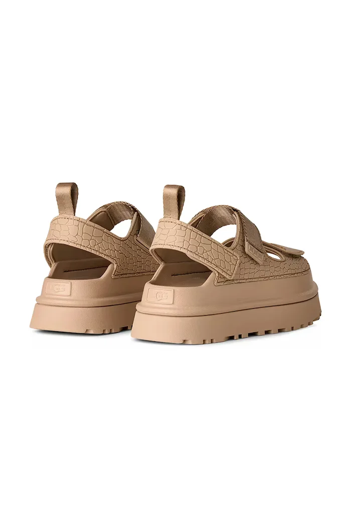 UGG Сандали W Goldenglow Embossed в бежово с платформа 1175311.MDSD