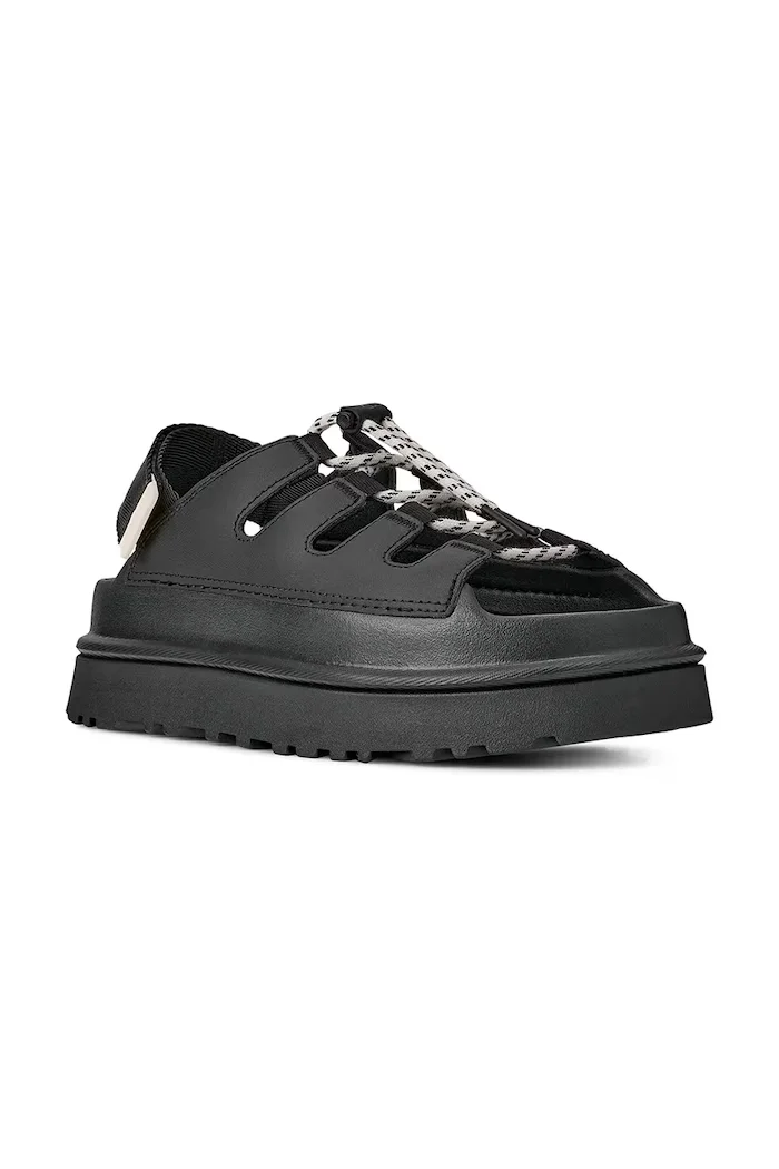 UGG Сандали W Goldenglow Toggle в черно с платформа 1179370.BLK