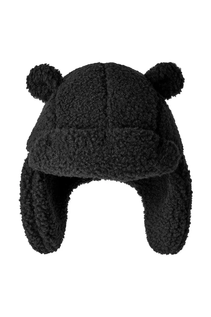 UGG шапка тип ушанка за деца FLUFF TRAPPER черна 101500