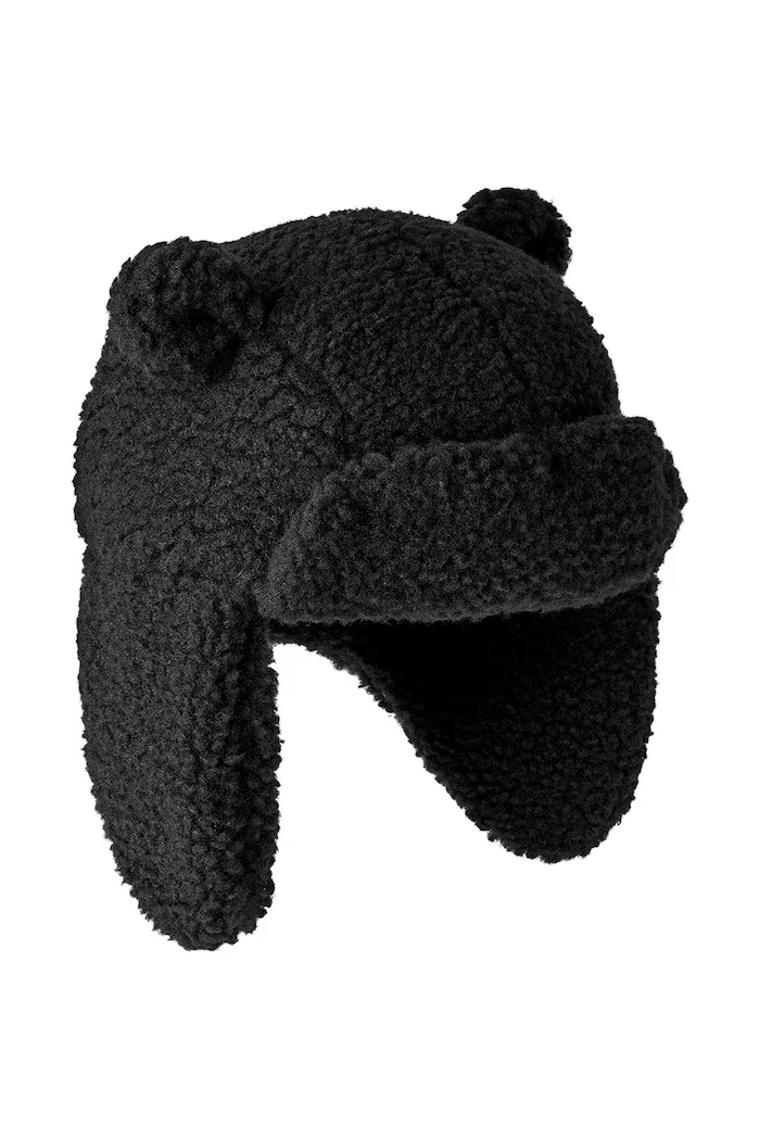 UGG шапка тип ушанка за деца FLUFF TRAPPER черна 101500