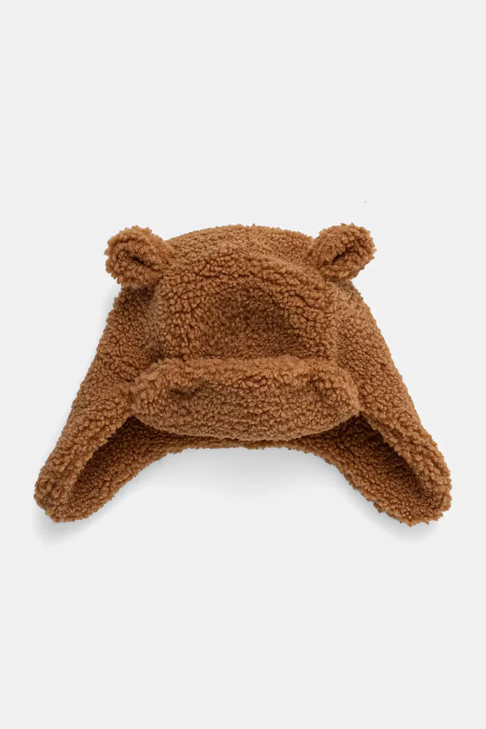 UGG шапка тип ушанка за деца FLUFF TRAPPER кафява 101500