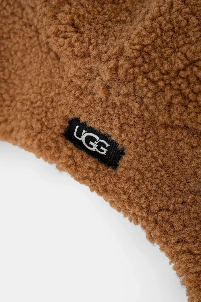 UGG шапка тип ушанка за деца FLUFF TRAPPER кафява 101500