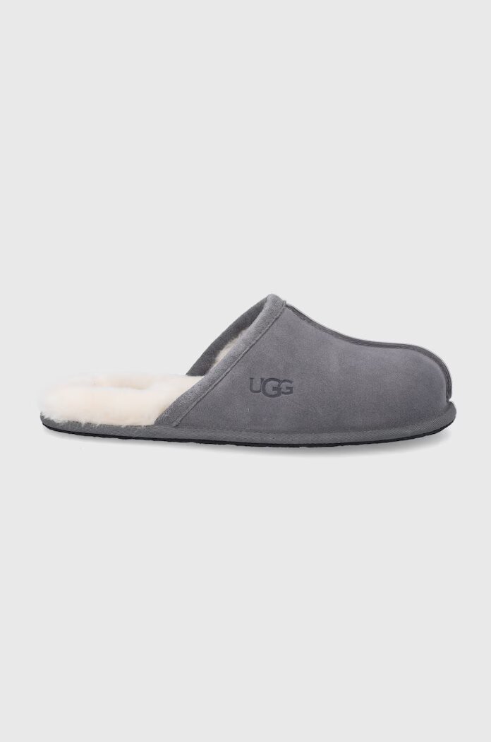 UGG Вълнени пантофи Scuff в сиво 1101111-DGRY