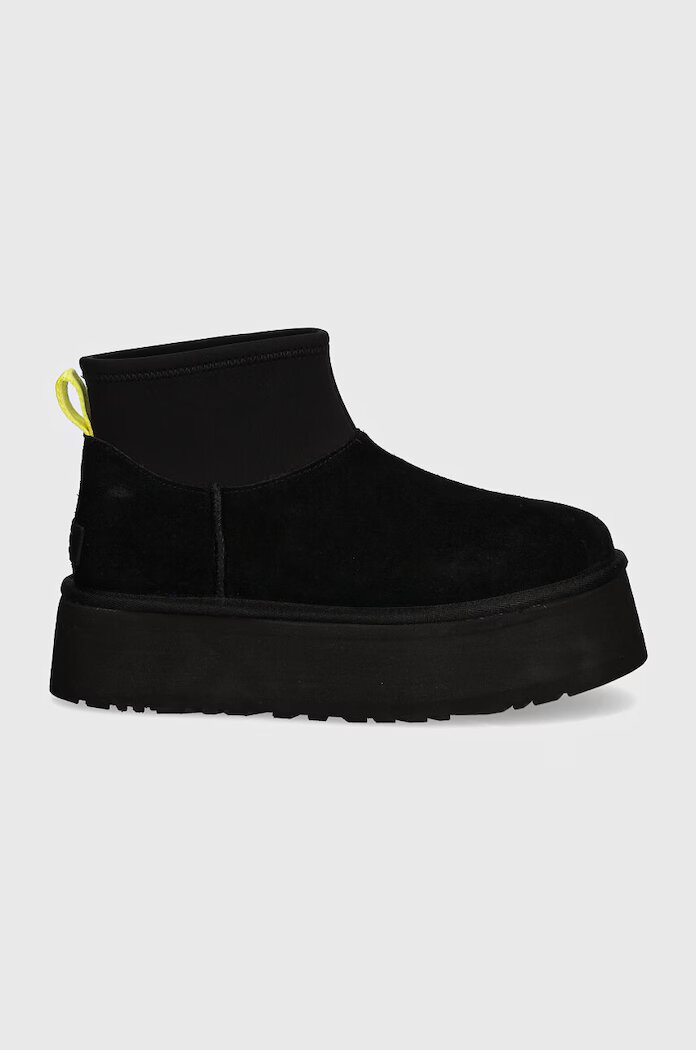 UGG Велурени апрески Classic Mini Dipper в черно 1168170-BLK