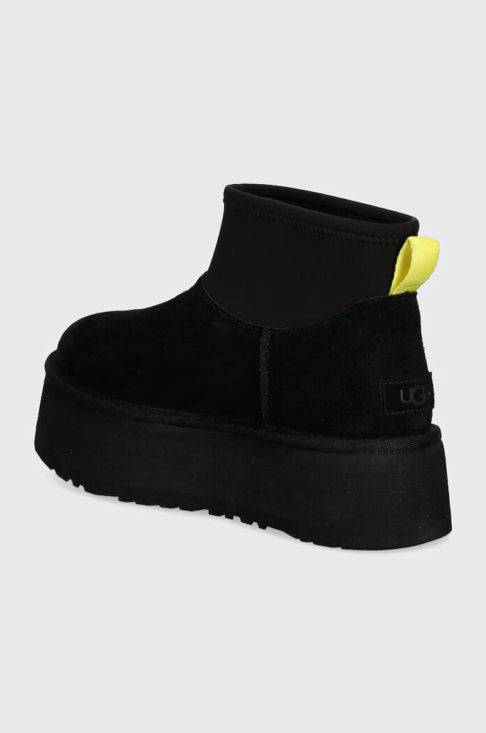 UGG Велурени апрески Classic Mini Dipper в черно 1168170-BLK