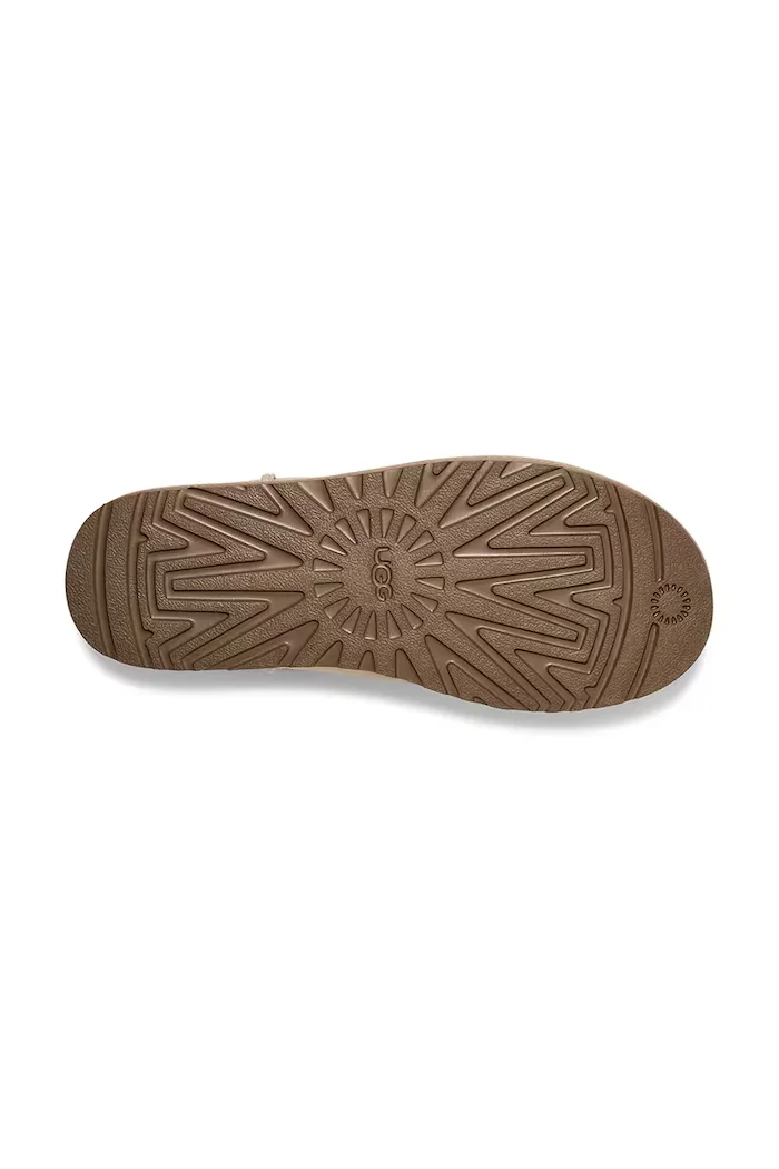 UGG Велурени апрески Classic Mini II в бежово 1016222