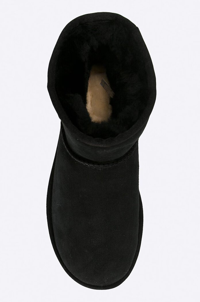 UGG Велурени апрески Classic Mini II в черно 1016222-BLK