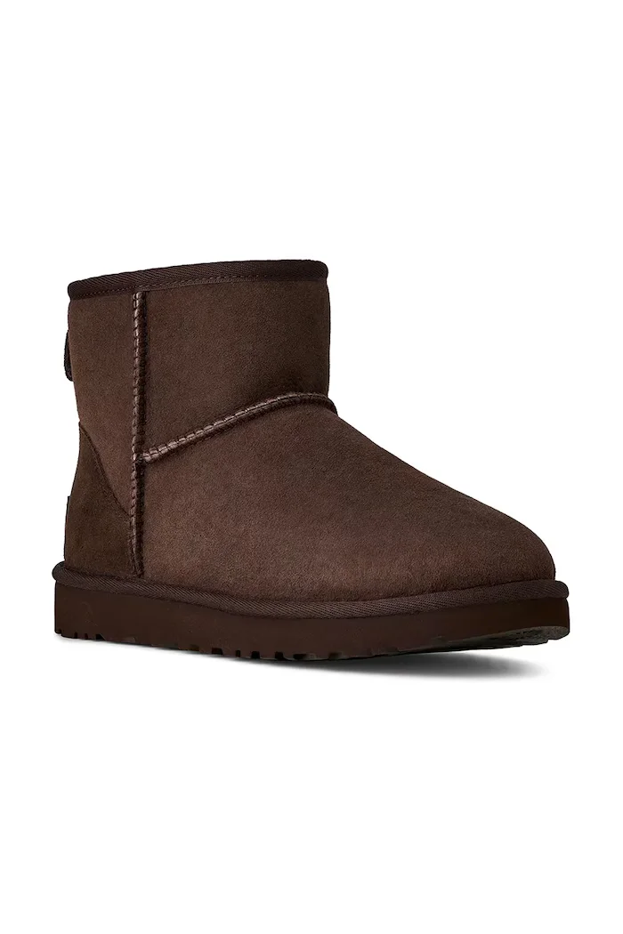 UGG Велурени апрески Classic Mini II в кафяво 1016222.DDC