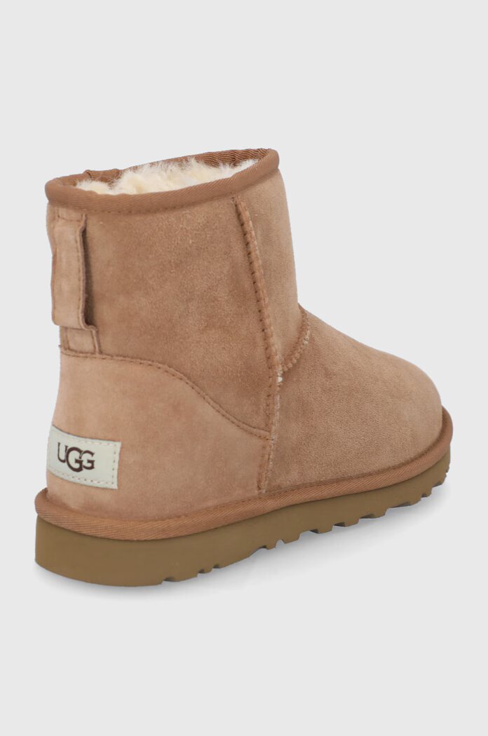 UGG Велурени апрески Classic Mini мъжки в кафяво 1002072.CHE