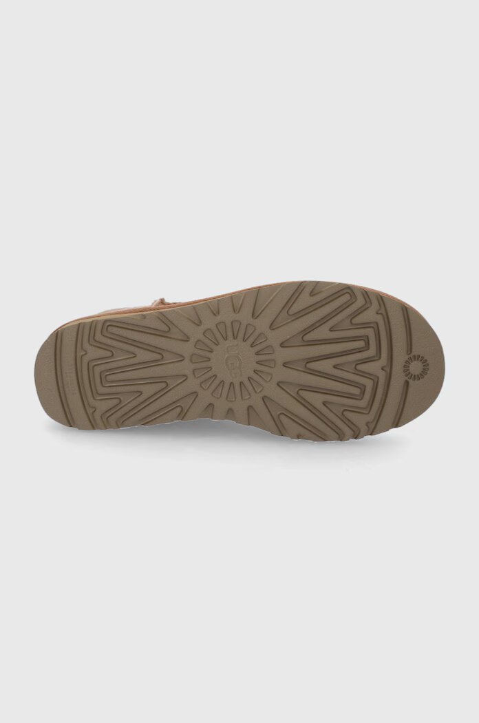 UGG Велурени апрески Classic Mini мъжки в кафяво 1002072.CHE