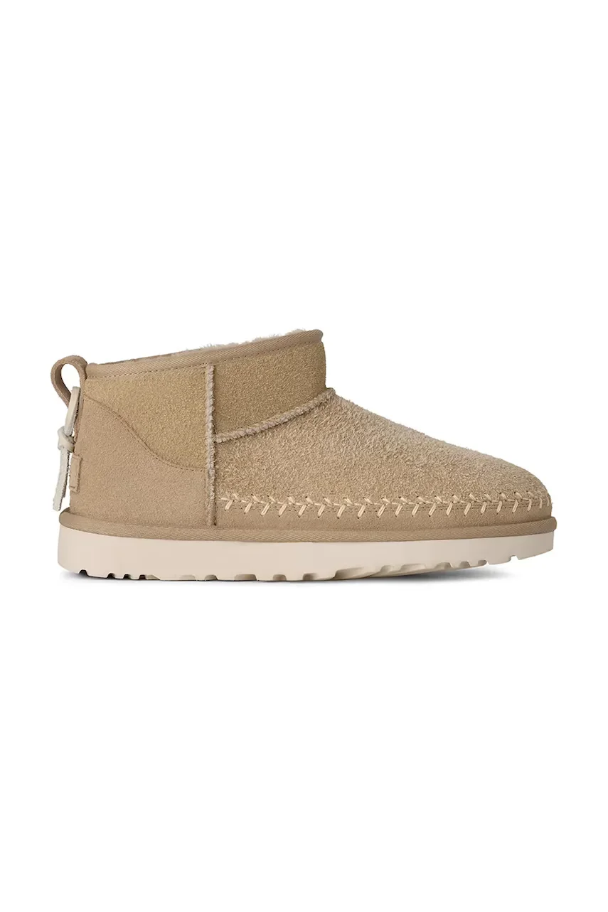 UGG Велурени апрески Classic Ultra Mini Biarritz