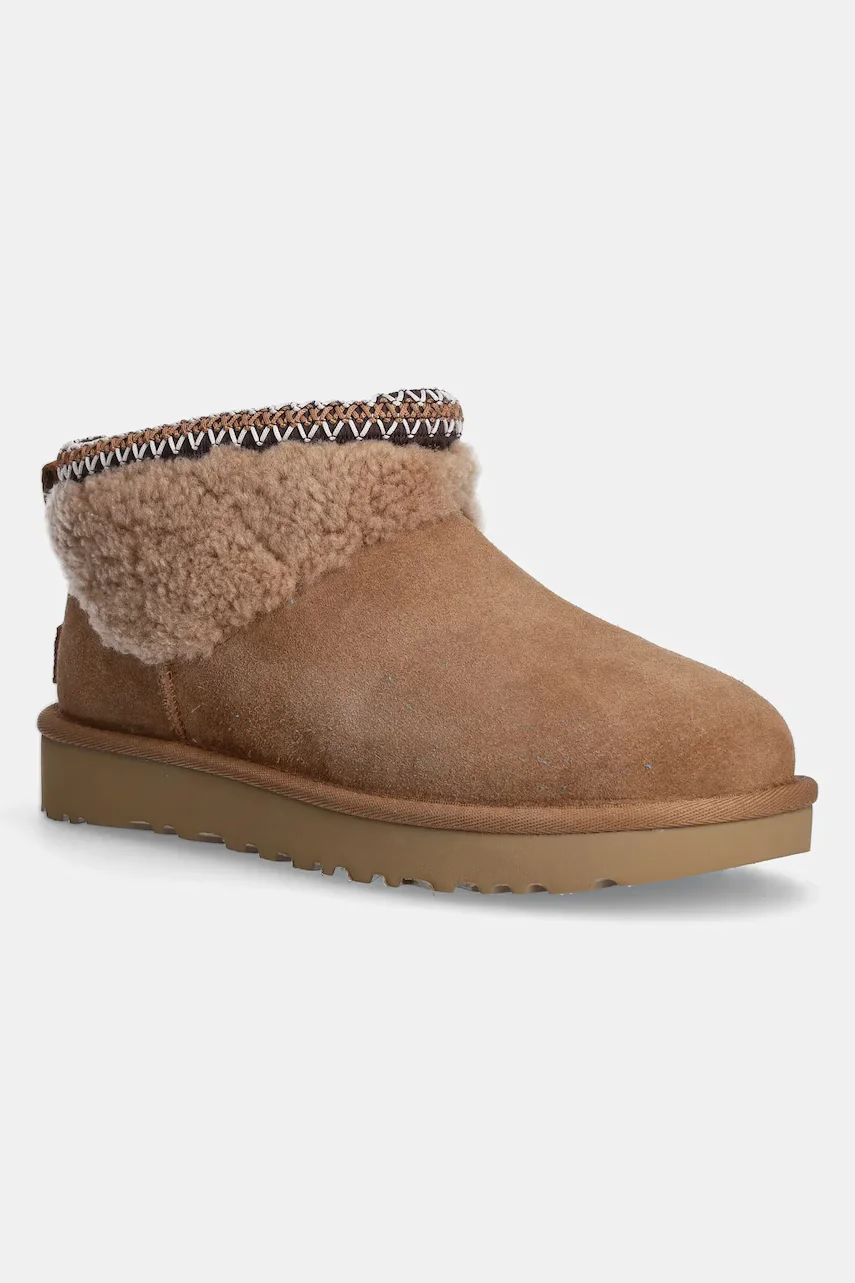 UGG Велурени апрески Classic Ultra Mini Maxi Curly