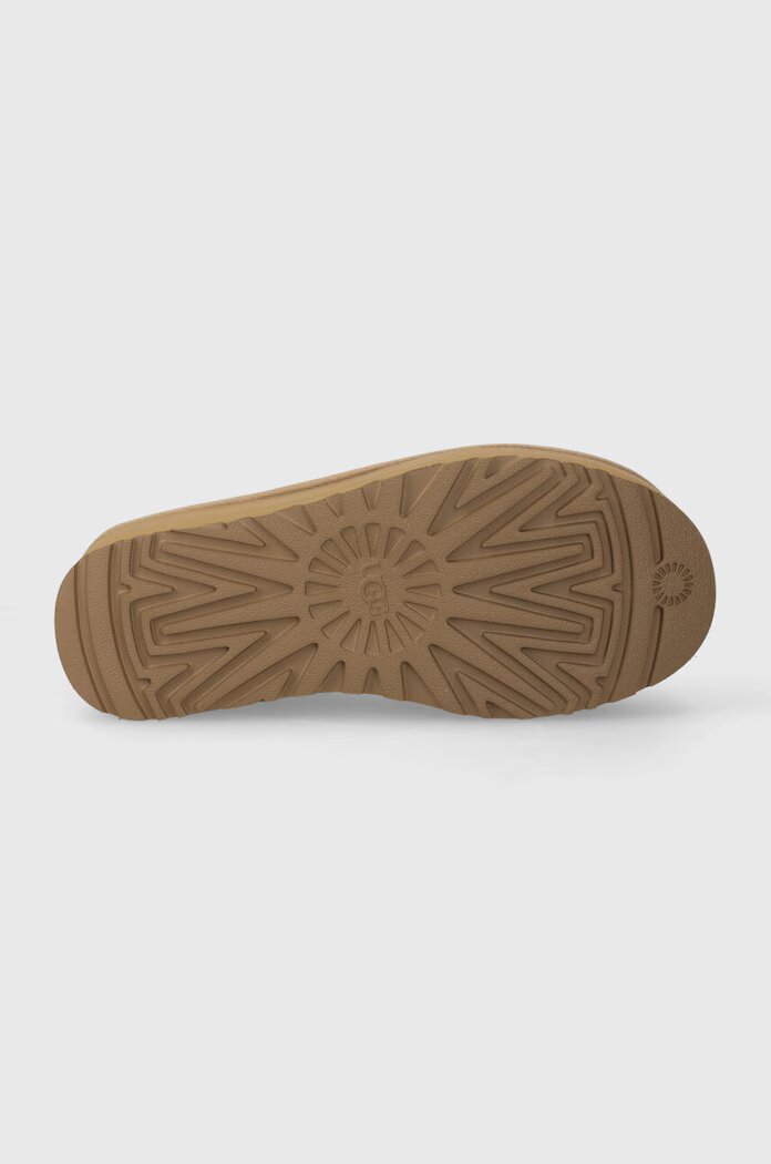 UGG Велурени апрески Classic Ultra Mini Platform в бежово 1135092