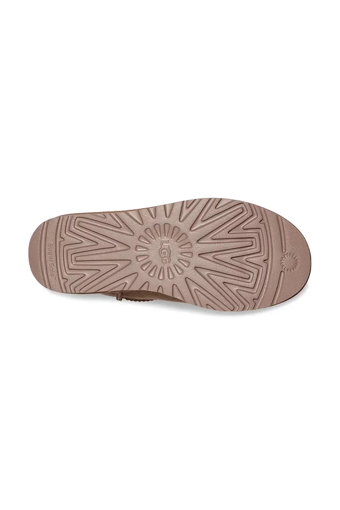 UGG Велурени апрески Classic Ultra Mini в бежово 1116109.CRBO