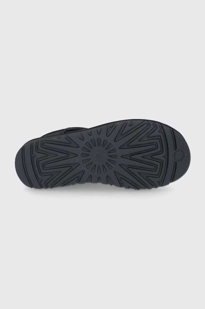 UGG Велурени апрески Classic Ultra Mini в черно 1116109.BLK