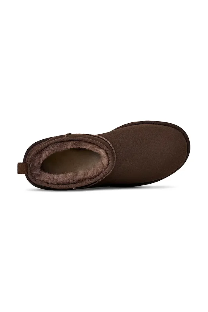 UGG Велурени апрески Classic Ultra Mini в кафяво 1137391.DDC