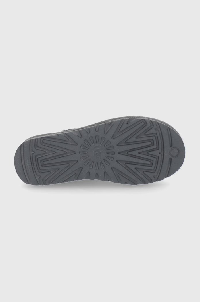 UGG Велурени апрески Classic Ultra Mini в сиво 1116109.GREY