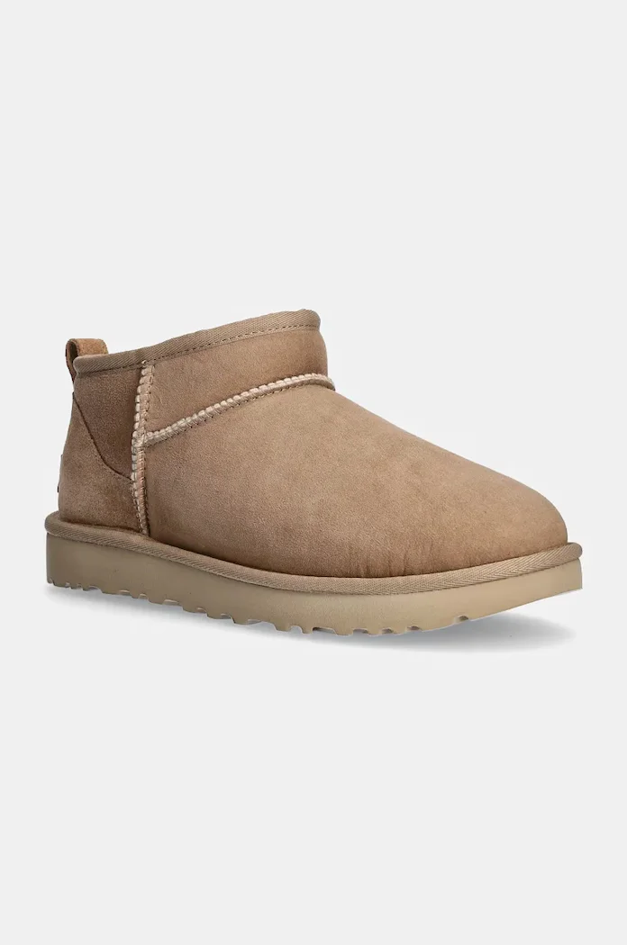UGG Велурени апрески Classic Ultra Mini W Classic Ultra Mini в кафяво 1116109.SAN