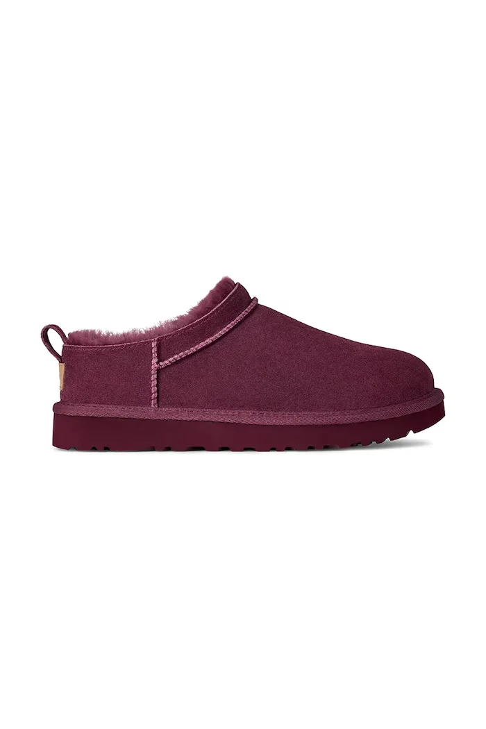 UGG Велурени чехли Classic Micro в розово 1173891.BTMG
