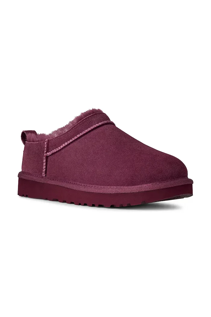 UGG Велурени чехли Classic Micro в розово 1173891.BTMG