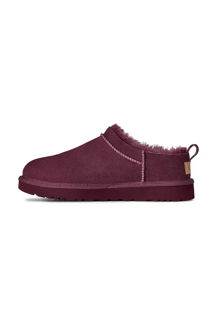 UGG Велурени чехли Classic Micro в розово 1173891.BTMG