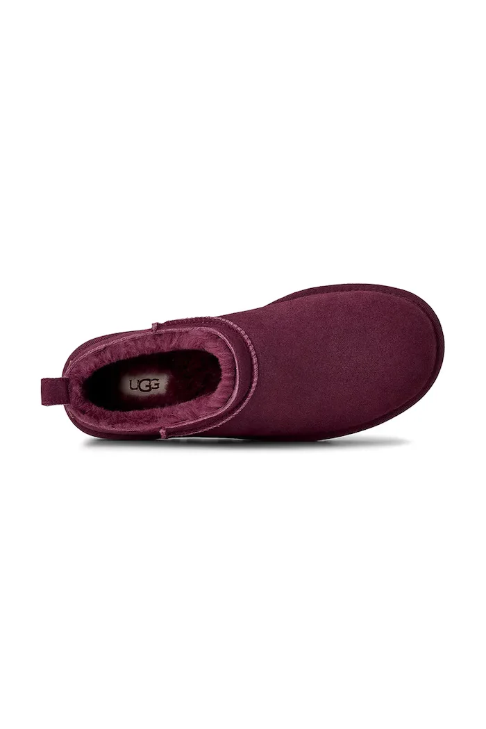 UGG Велурени чехли Classic Micro в розово 1173891.BTMG