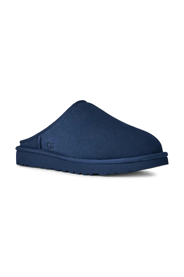 UGG Велурени чехли Classic Slip-On в тъмносиньо 1129290.DEOC