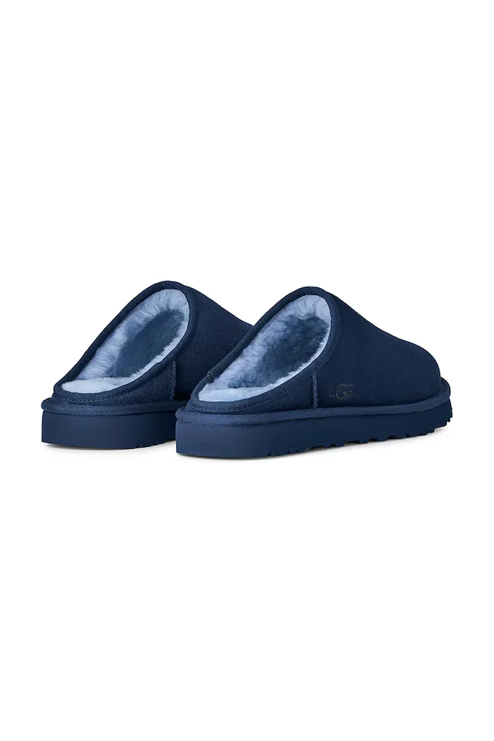 UGG Велурени чехли Classic Slip-On в тъмносиньо 1129290.DEOC