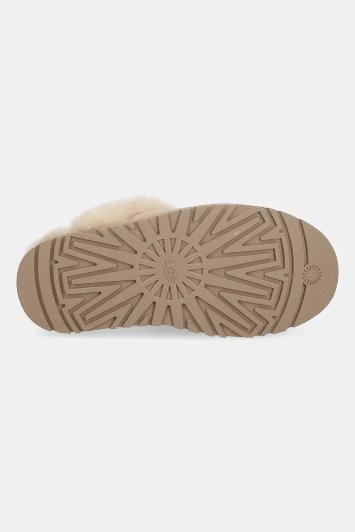 UGG Велурени чехли Disquette в бежово 1122550-SAN