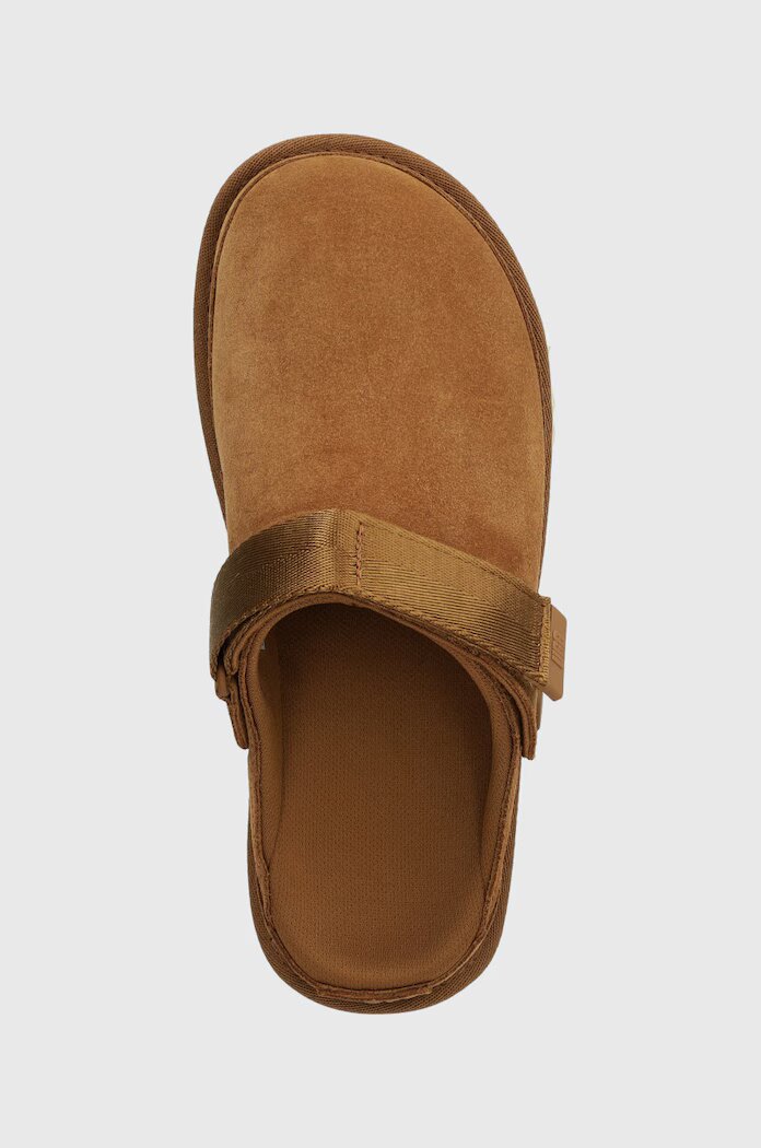 UGG Велурени чехли Goldenstar Clog в кафяво 1138252