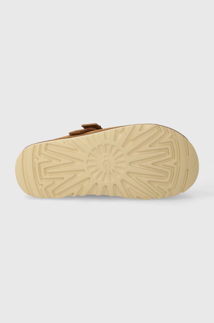UGG Велурени чехли Goldenstar Clog в кафяво 1138252