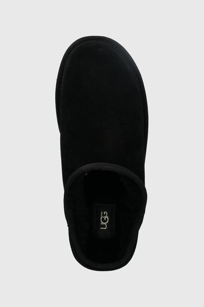 UGG Велурени чехли M Classic Slip-on в черно