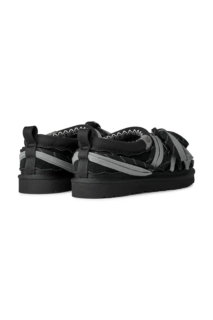 UGG Велурени чехли M Tasman Lace в черно 1175054.BLK