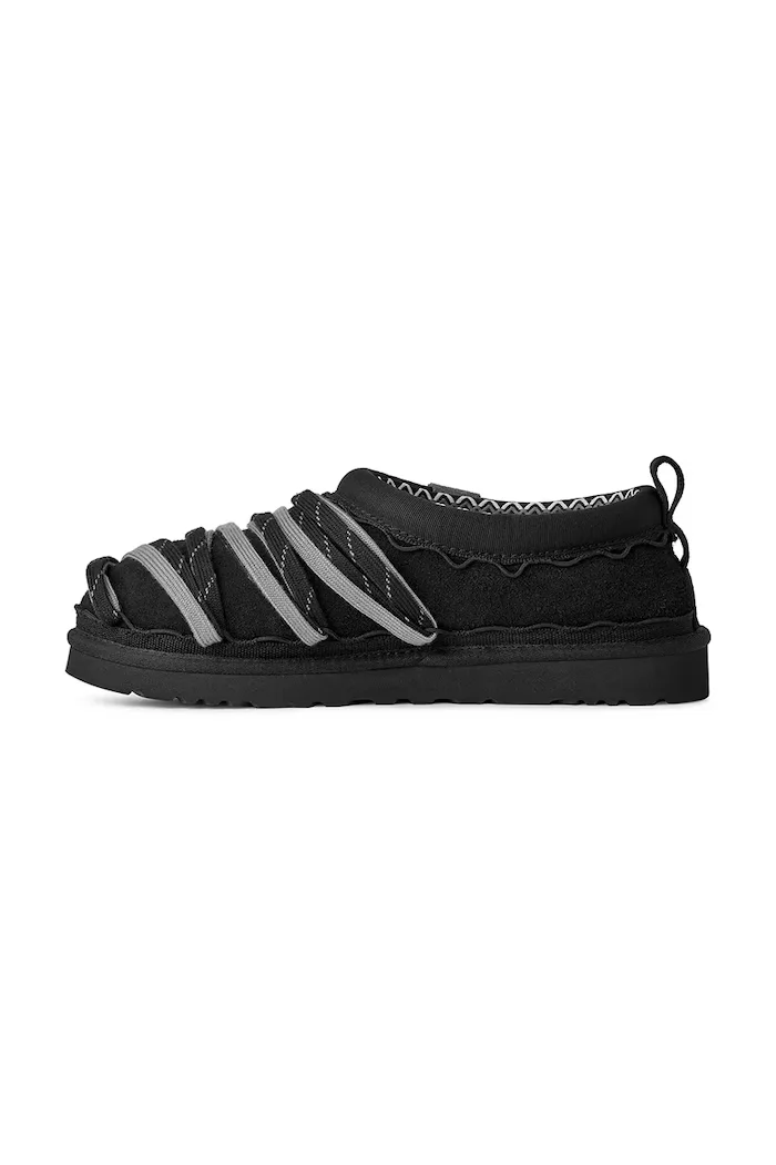UGG Велурени чехли M Tasman Lace в черно 1175054.BLK