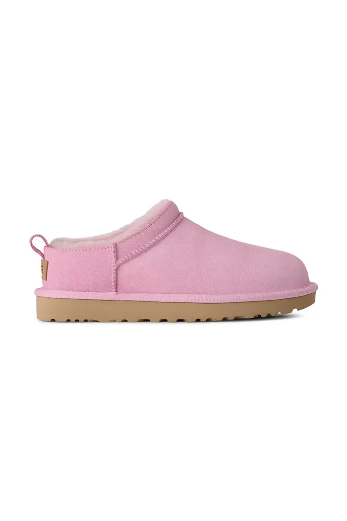 UGG Велурени чехли W Classic Micro в розово 1173891.PKD