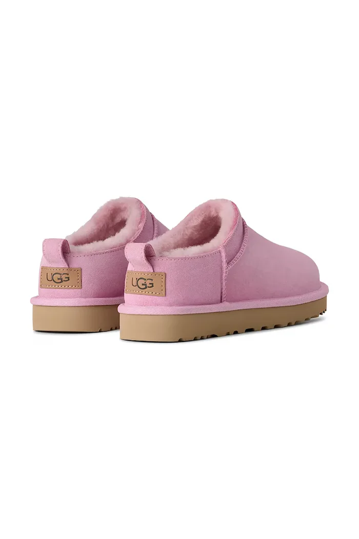 UGG Велурени чехли W Classic Micro в розово 1173891.PKD