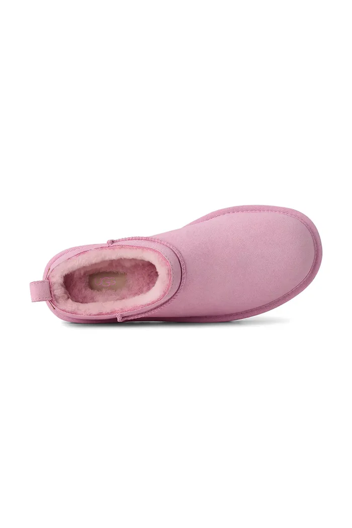 UGG Велурени чехли W Classic Micro в розово 1173891.PKD