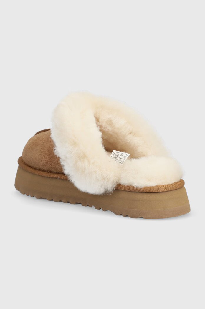 UGG Велурени чехли W Disquette W Disquette в кафяво