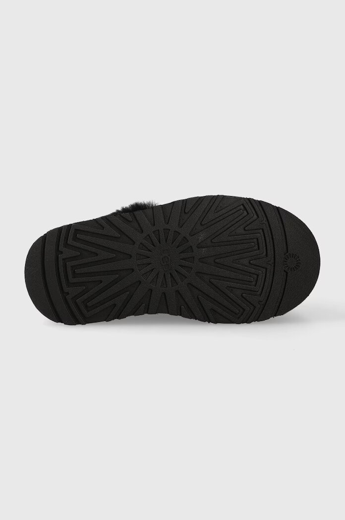 UGG Велурени чехли W FUNKETTE в черно 1113474 BLK