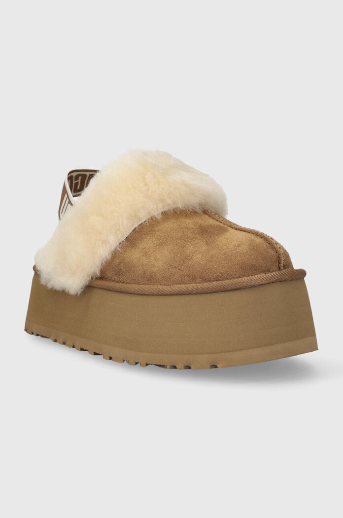 UGG Велурени чехли W FUNKETTE в кафяво 1113474 CHE