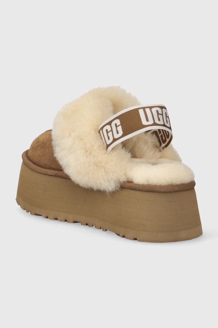 UGG Велурени чехли W FUNKETTE в кафяво 1113474 CHE