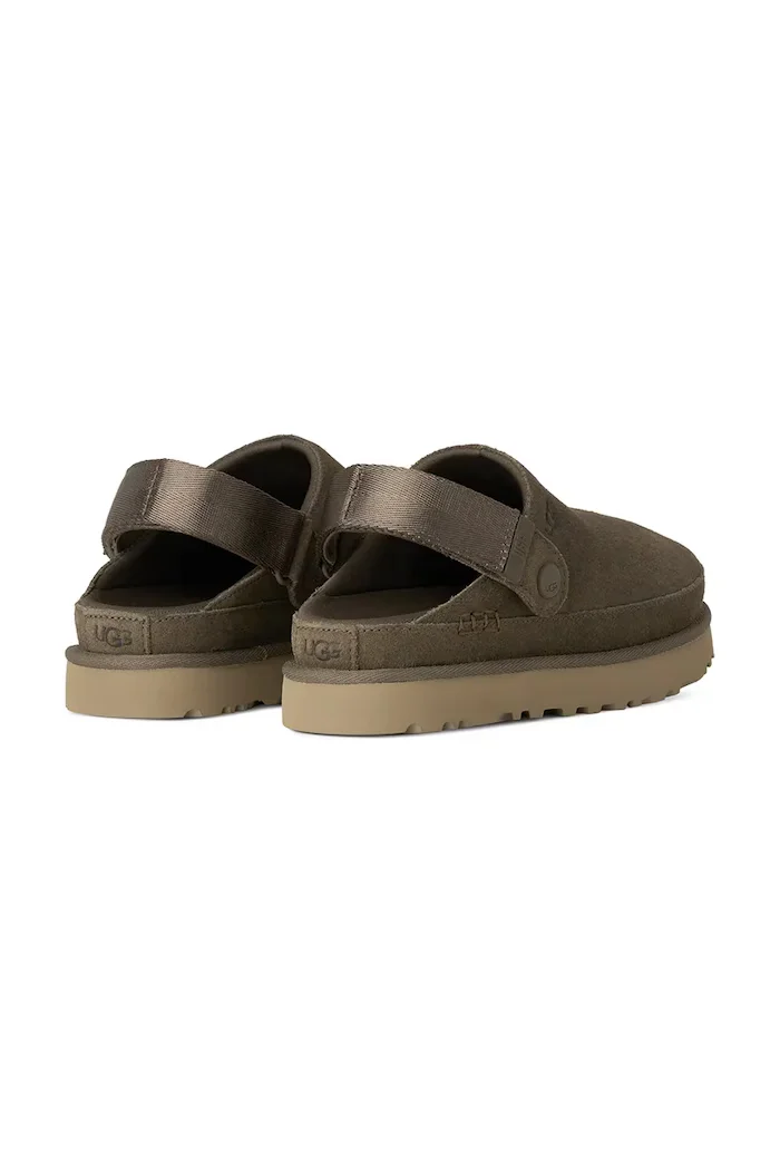 UGG Велурени чехли W Goldenstar Clog в кафяво 1138252.DNSS