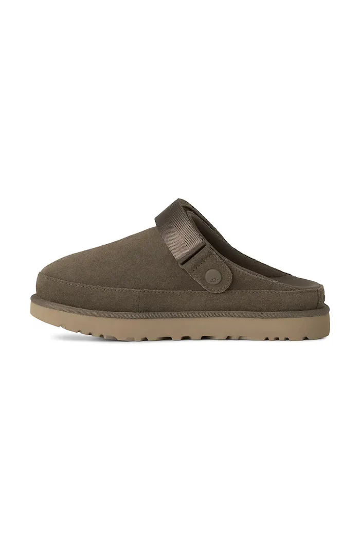 UGG Велурени чехли W Goldenstar Clog в кафяво 1138252.DNSS