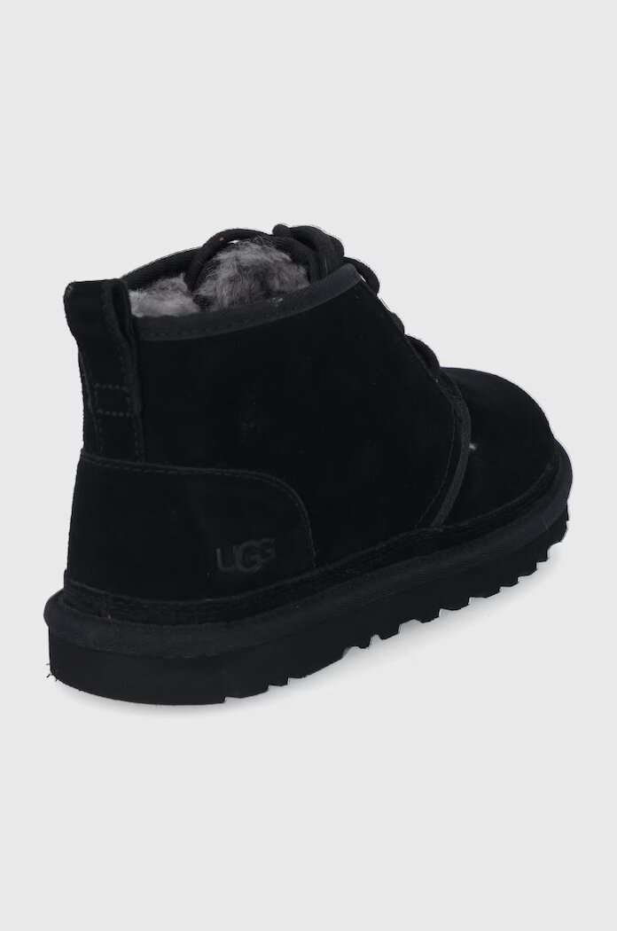 UGG Велурени обувки Neumel мъжки в черно 3236-BLK