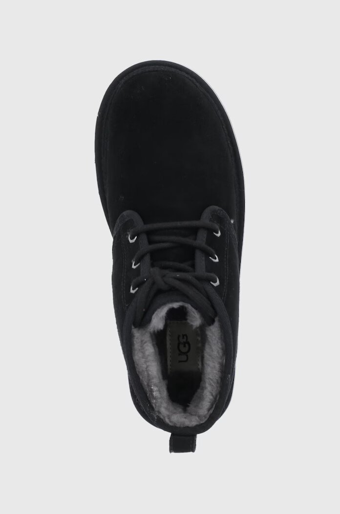 UGG Велурени обувки Neumel мъжки в черно 3236-BLK