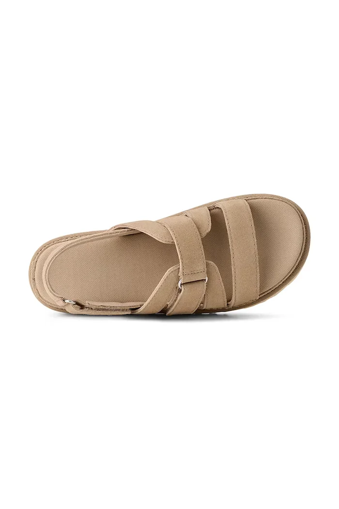 UGG Велурени сандали W Goldenstar Gleam в бежово 1175122.MDSD