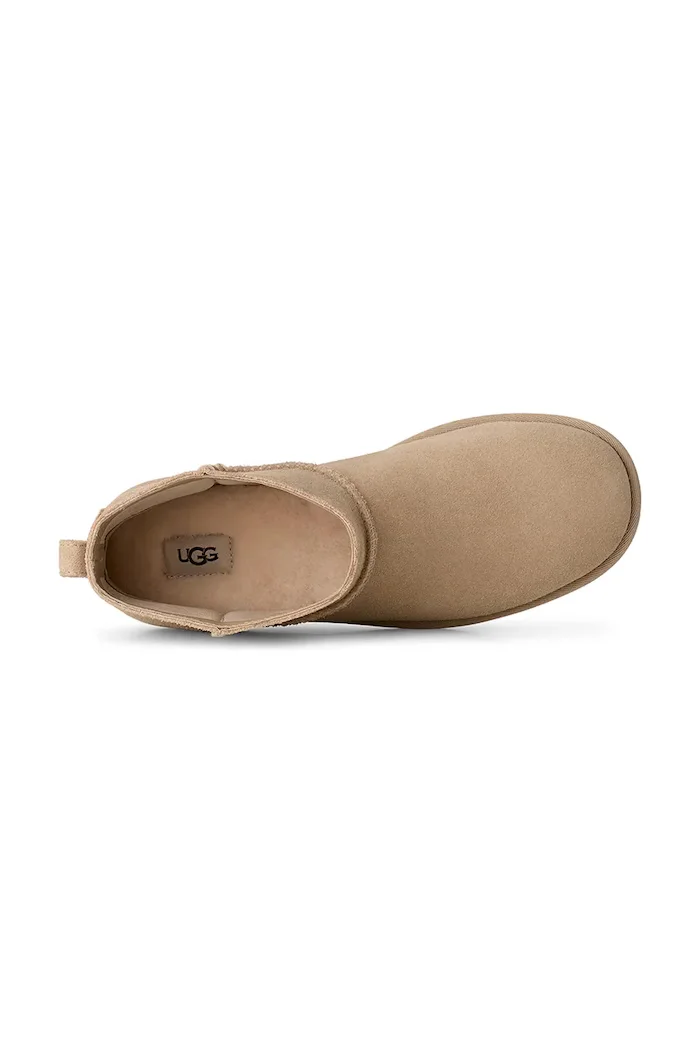 UGG W Classic Mini Deconstructed апрески дамски от велур бежови 1179832.SAN